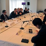 FGFJ Board Meeting with Global Fund Executive Director Michel Kazatchkine, Director Christoph Benn, and others.